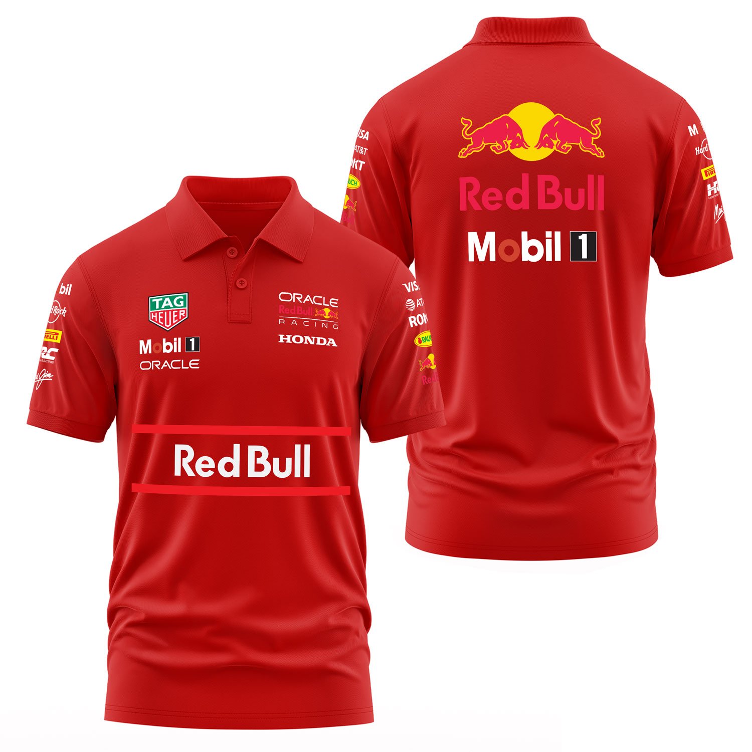 Red Bull Racing Teamline 2025 Polo Tişört S - Kırmızı