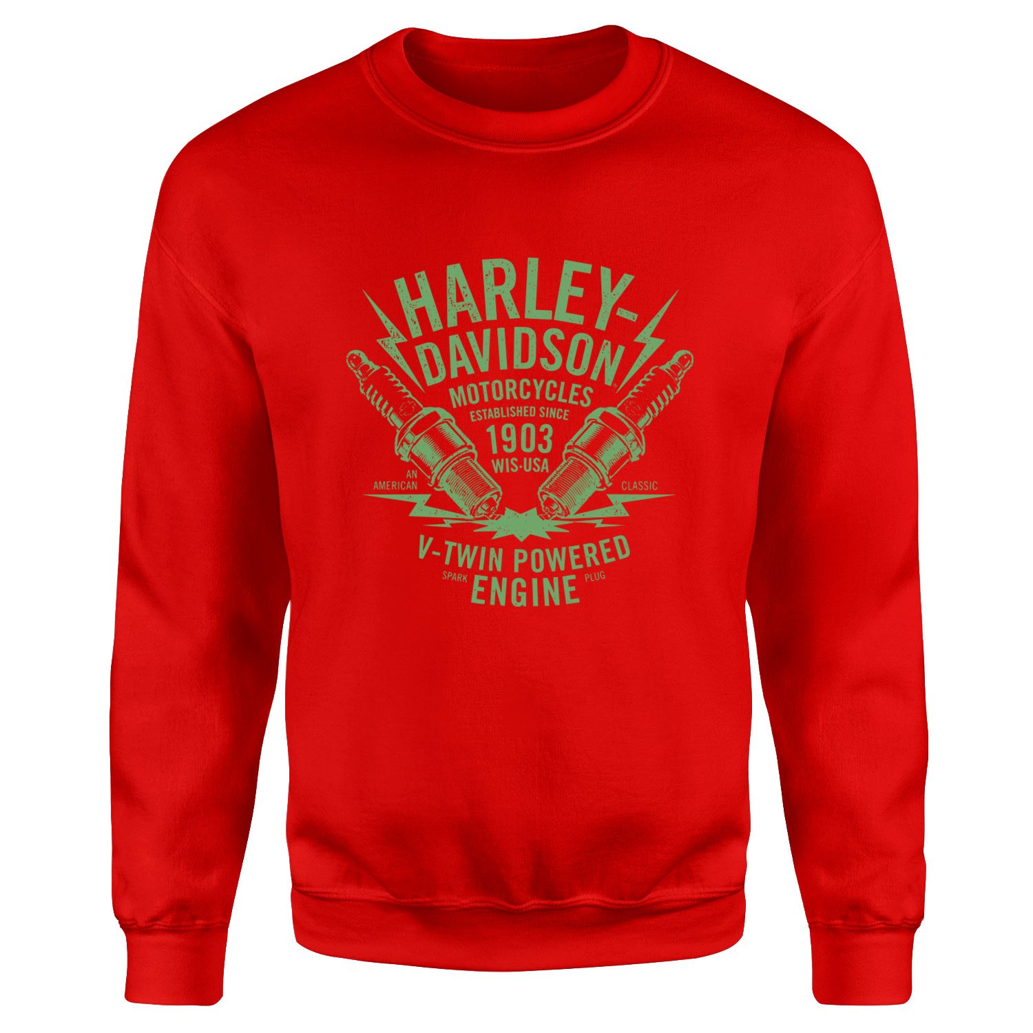Harley-Davidson XII Sweatshirt XXL - Kırmızı