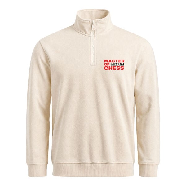 Master of Chess Yarım Fermuarlı Sweatshirt