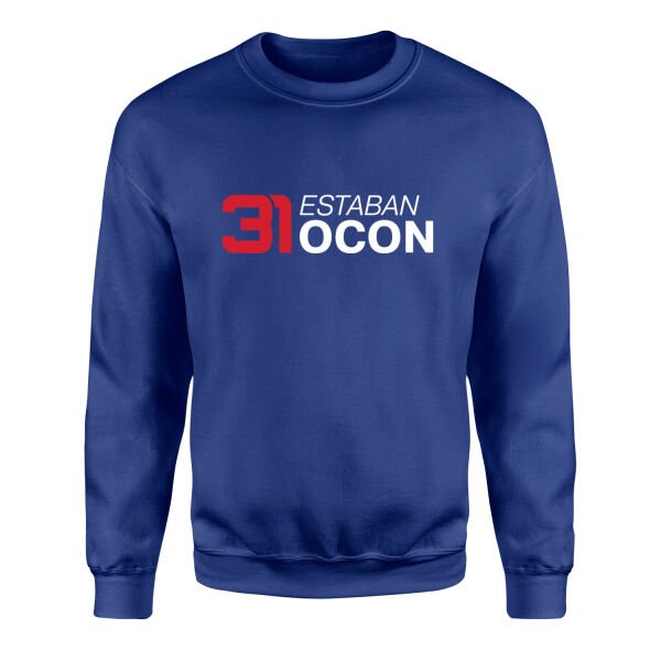 Estaban Ocon 31 Sweatshirt S - İndigo Mavisi