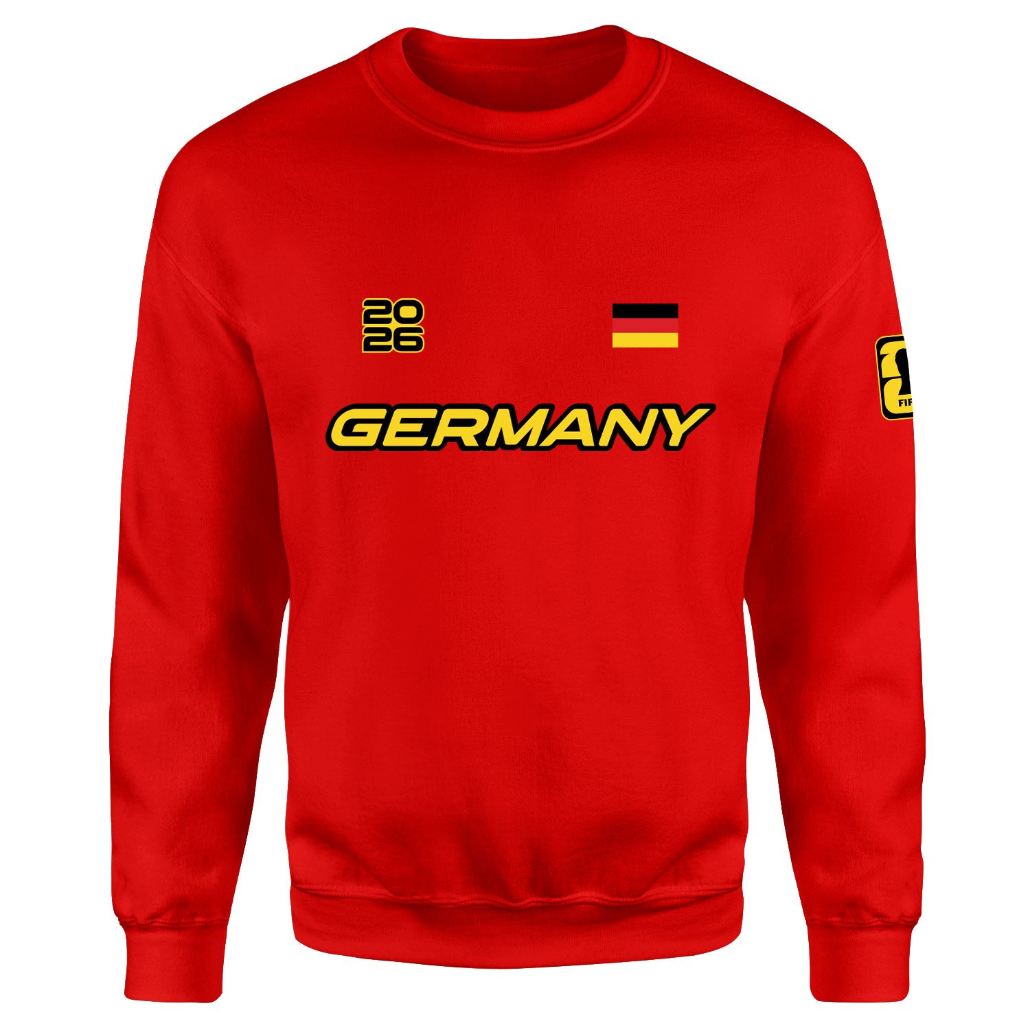Almanya 2026 Sweatshirt XXL - Kırmızı