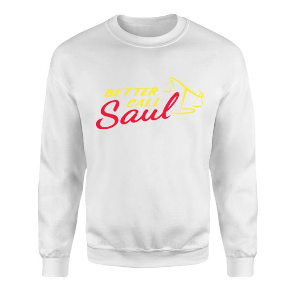 Better Call Saul Sweatshirt L - Beyaz