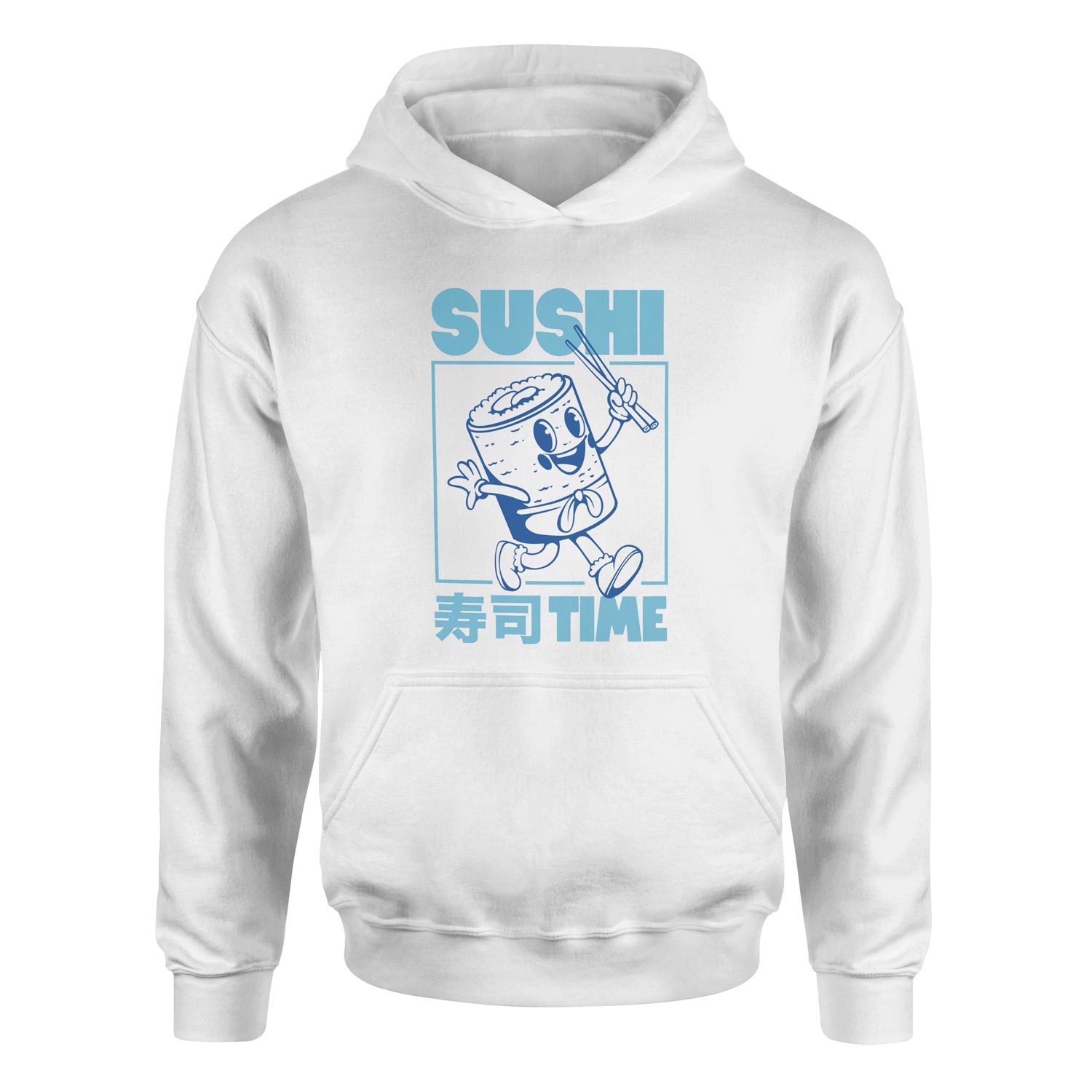 Sushi Time Hoodie S - Beyaz