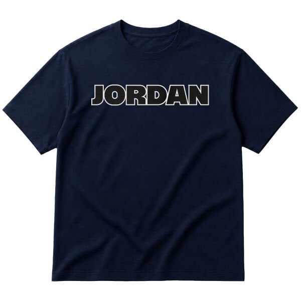 JORDAN Oversize Tişört S - İndigo Mavisi