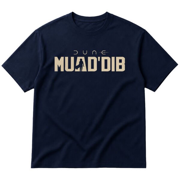Muad’Dib Dune Oversize Tişört S - İndigo Mavisi