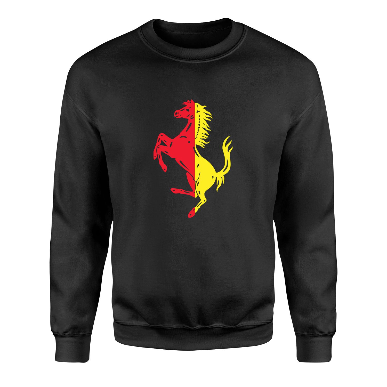 Scuderia Ferrari Rossa Corsa & Giallo Sweatshirt L - Siyah