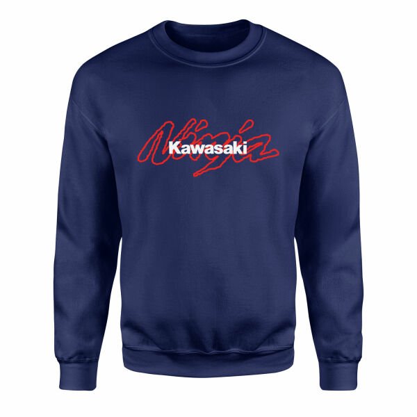 Kawasaki Ninja Power Sweatshirt S - İndigo Mavisi