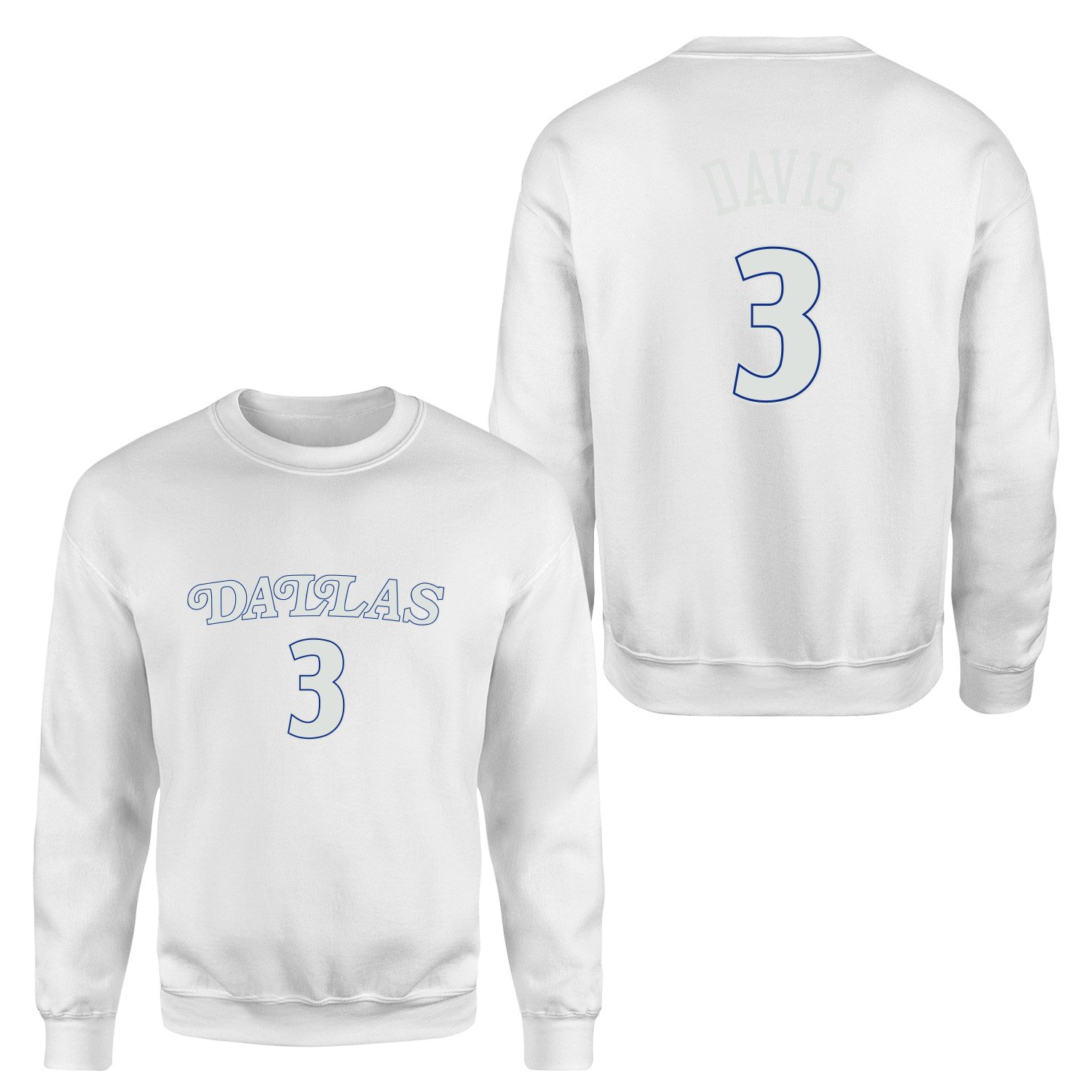 Anthony Davis 3 Dallas Forma Sweatshirt S - Beyaz