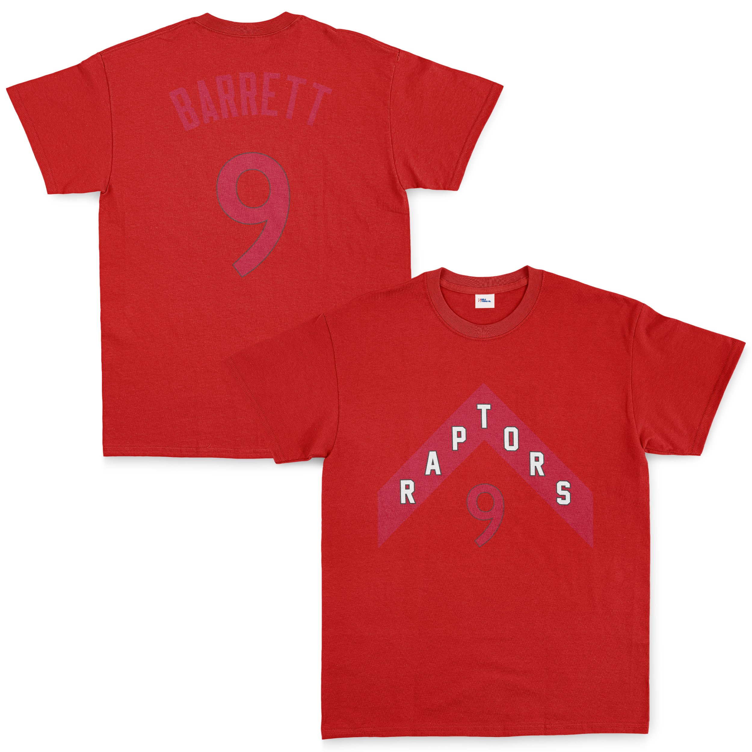 RJ Barrett 9 Raptors Jersey Tişört M - Kırmızı