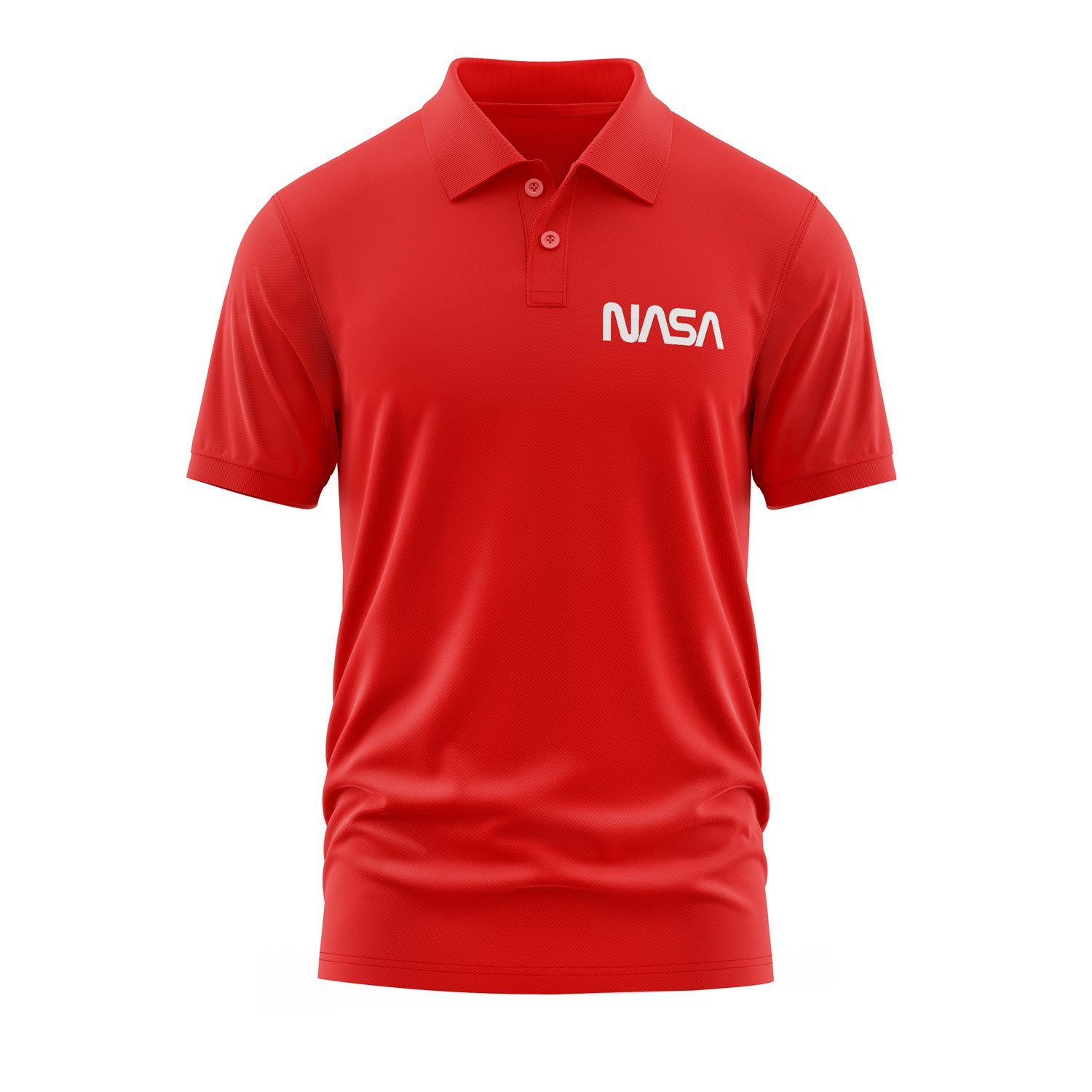 NASA Polo Tişört M - Kırmızı