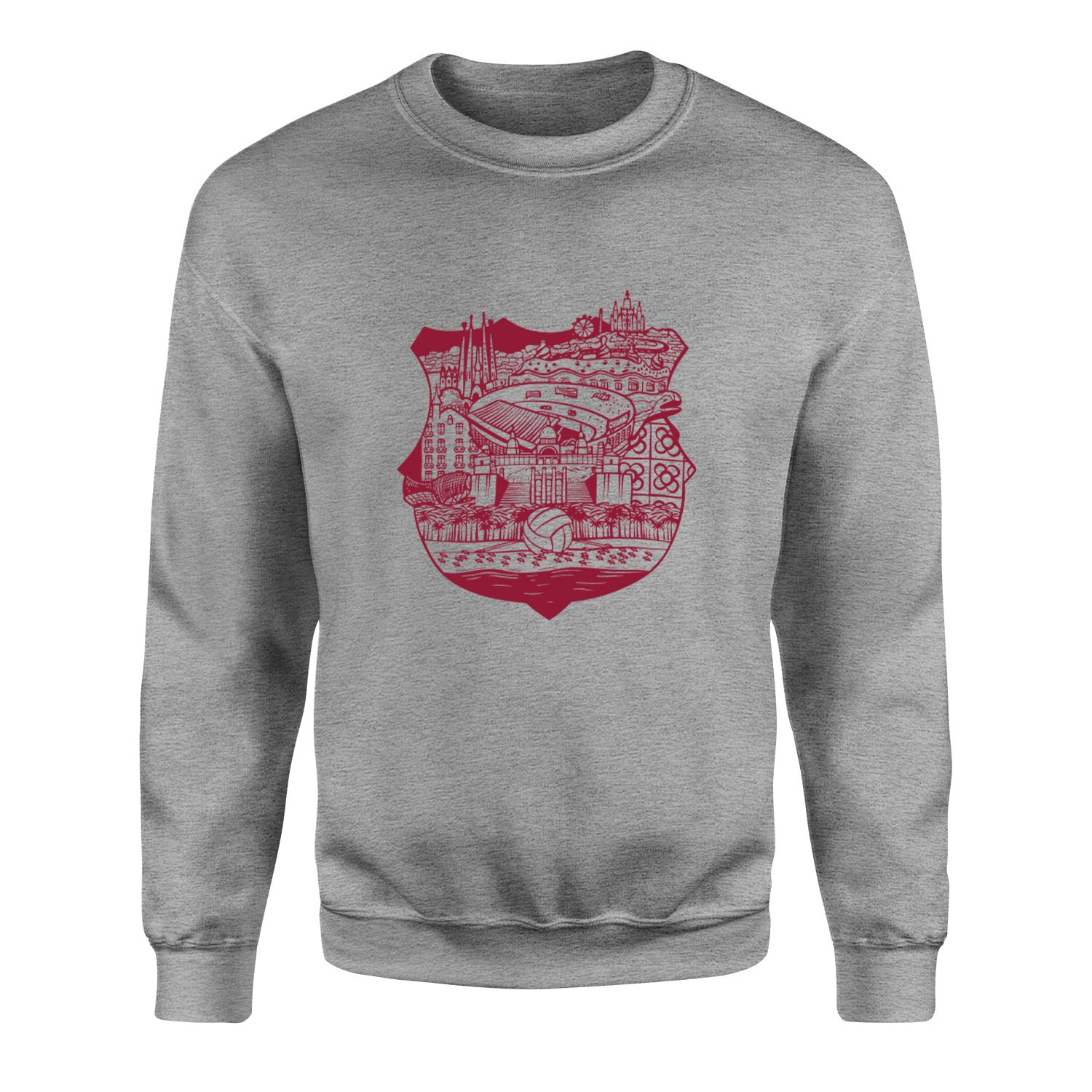 Barcelona City Sweatshirt M - Gri