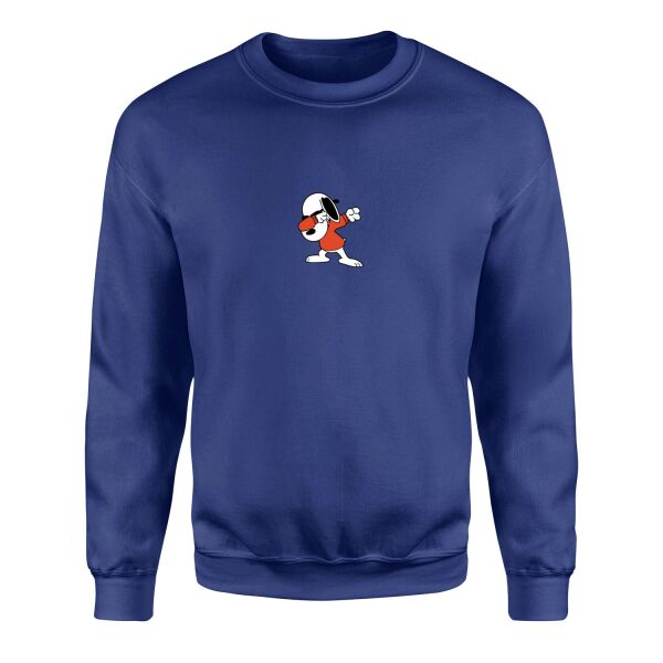 Snoopy Sweatshirt XL - İndigo Mavisi
