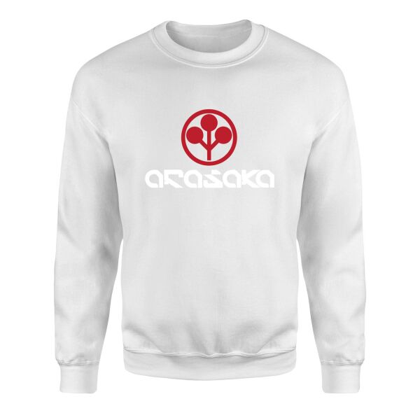 Arasaka | Cyberpunk Sweatshirt M - Beyaz