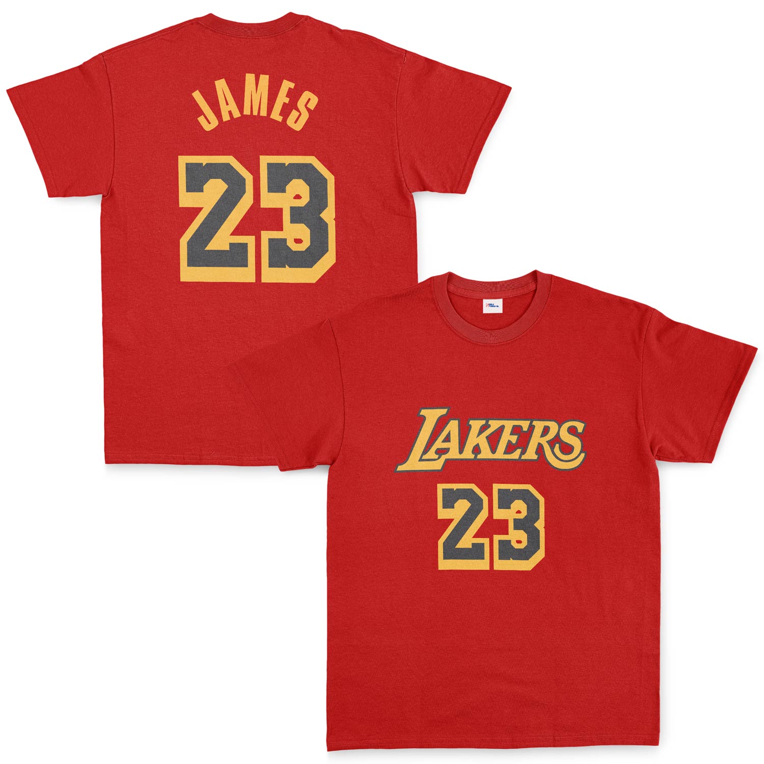 LeBron James 23 Lakers Black Tişört XXL - Kırmızı
