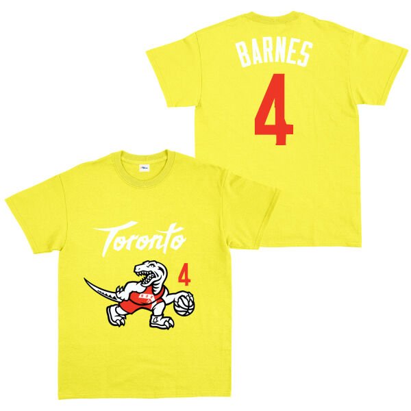 Scottie Barnes 4 City Edition Raptors Tişört M - Sarı