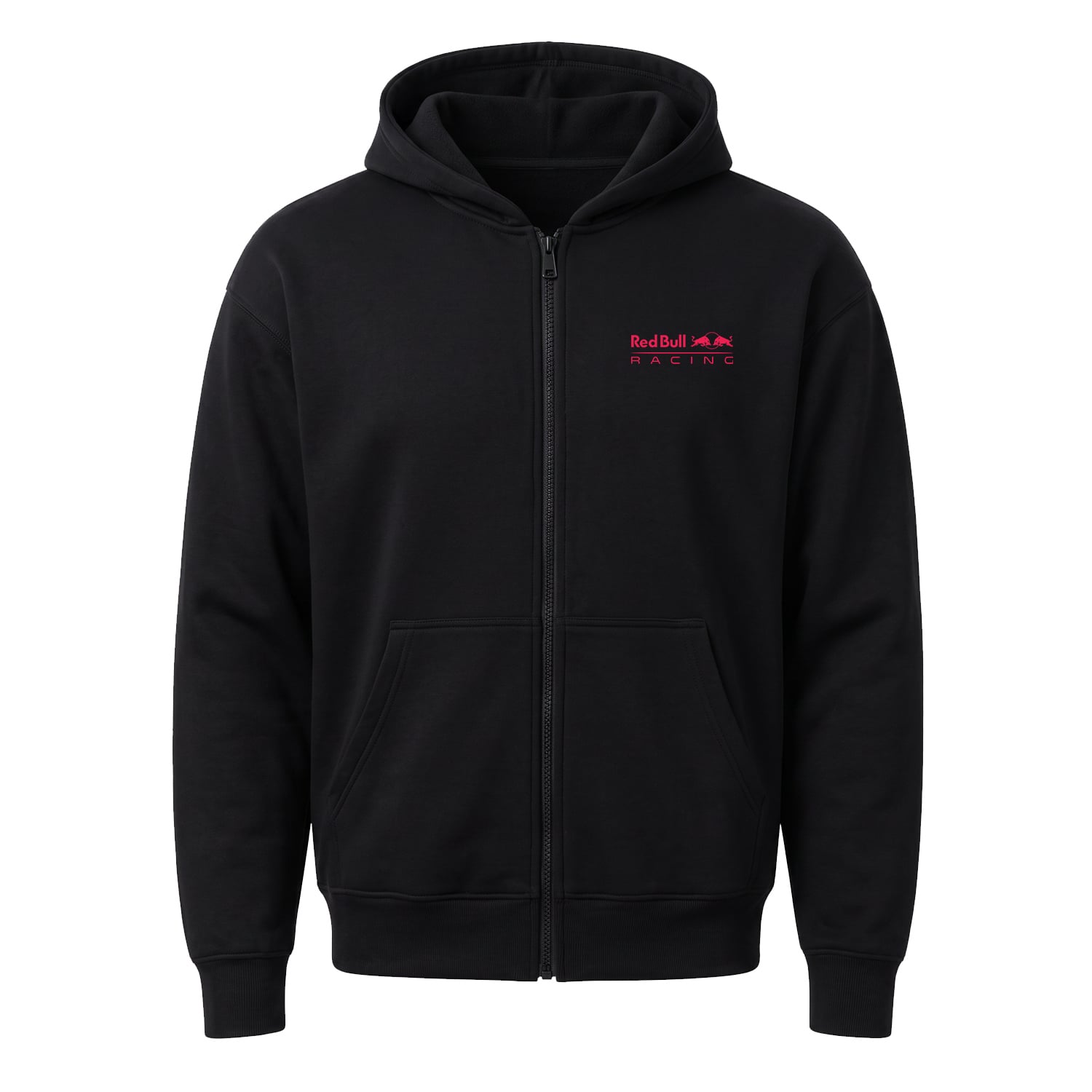 Red Bull Racing Red Fermuarlı Kapüşonlu Sweatshirt