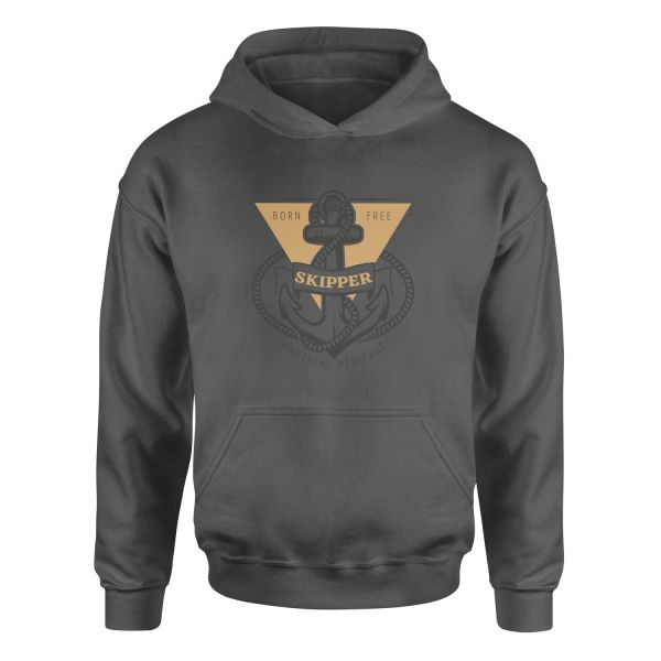 Skipper Denizci Hoodie M - Füme