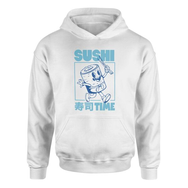 Sushi Time Hoodie M - Beyaz