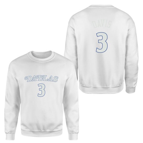 Anthony Davis 3 Dallas Forma Sweatshirt L - Beyaz