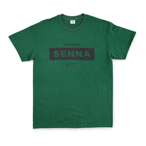 Ayrton Senna Tişört L - Nefti Yeşili