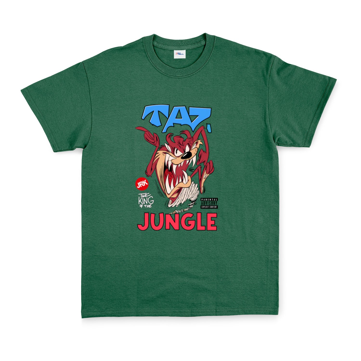 Taz The King of Jungle Tişört XL - Nefti Yeşili