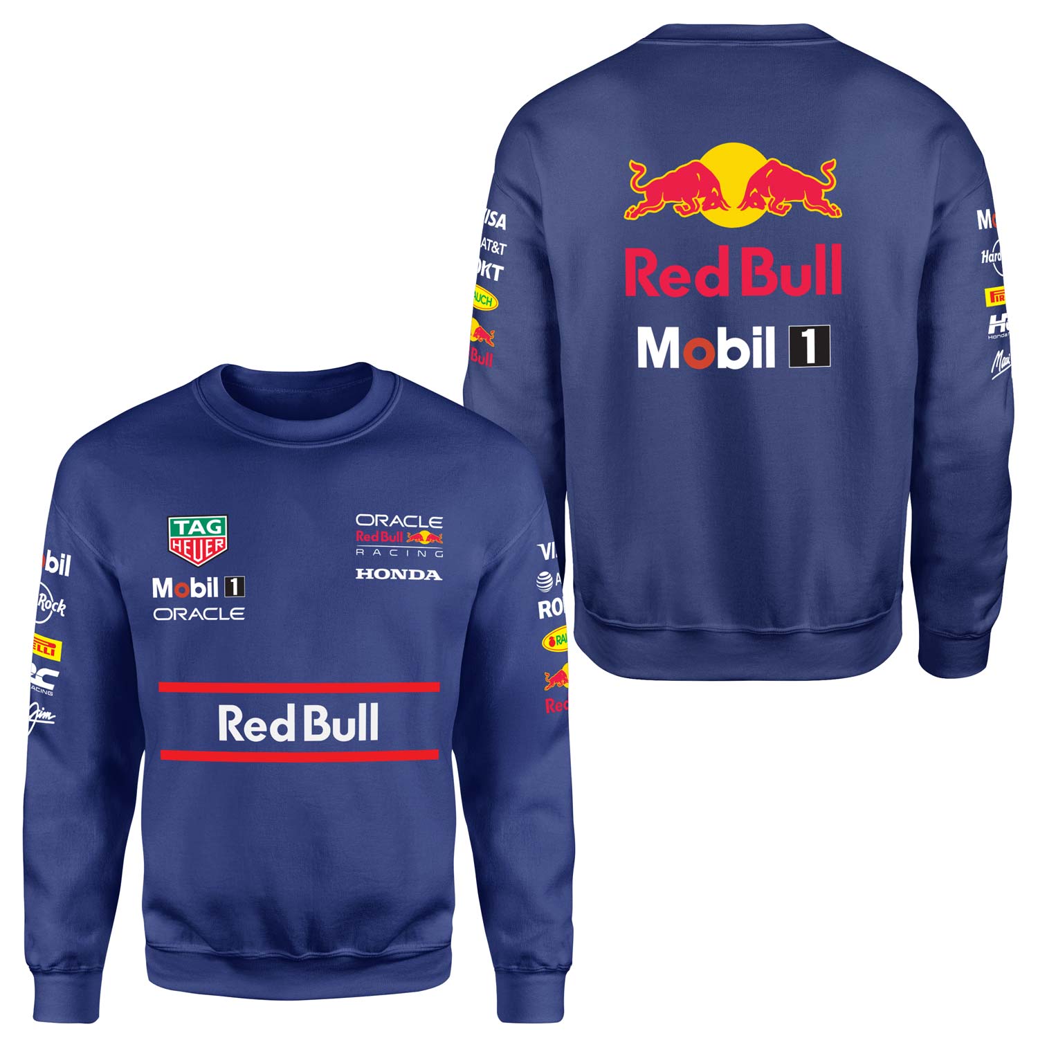 Red Bull Racing Teamline 2025 Sweatshirt L - İndigo Mavisi