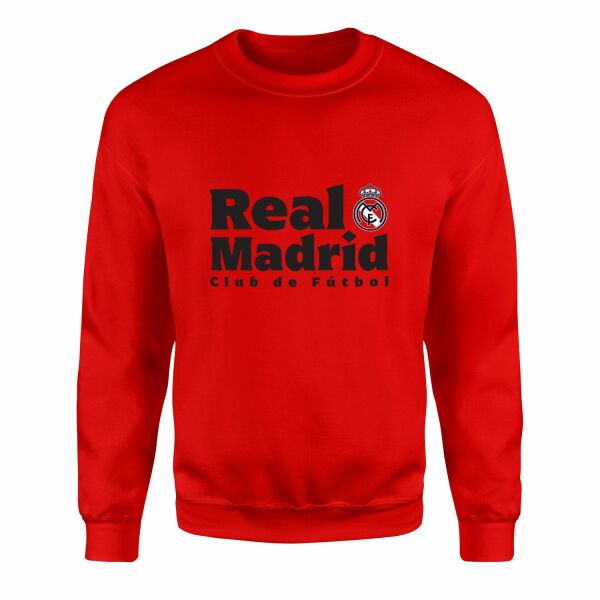 Real Madrid Club de Futbol Sweatshirt L - Kırmızı