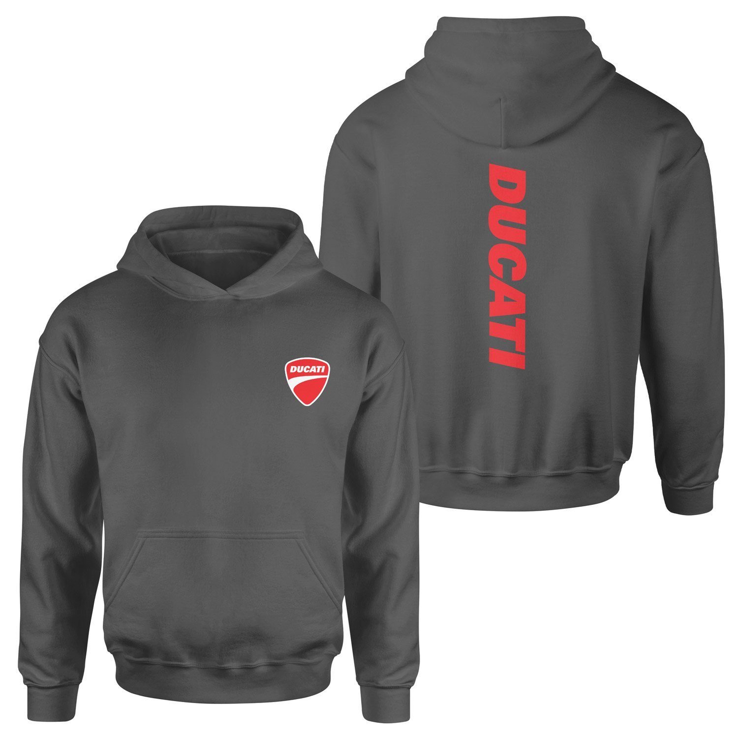 Ducati Basic Racing Hoodie XL - Füme