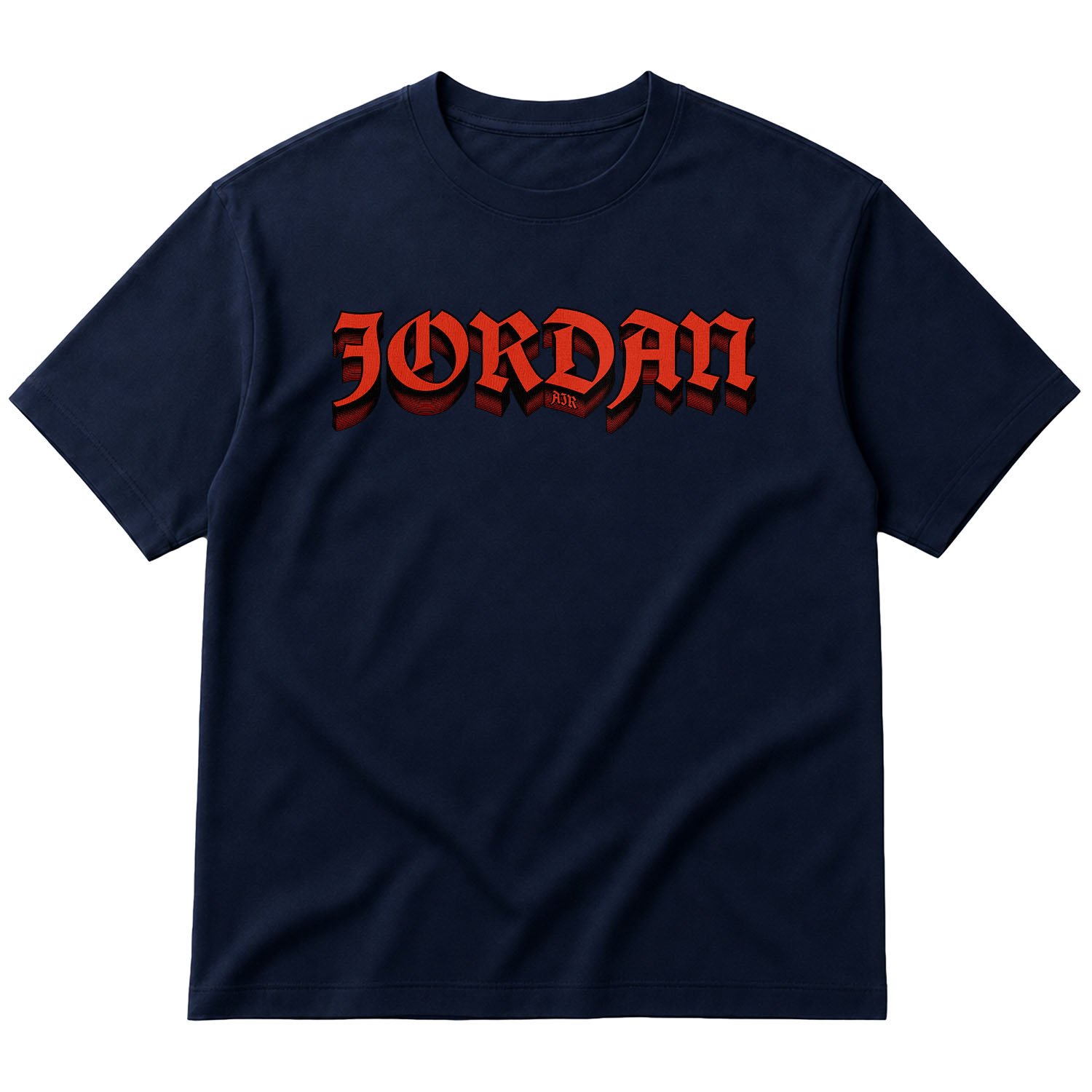 Air Jordan Layered Oversize Tişört S - İndigo Mavisi