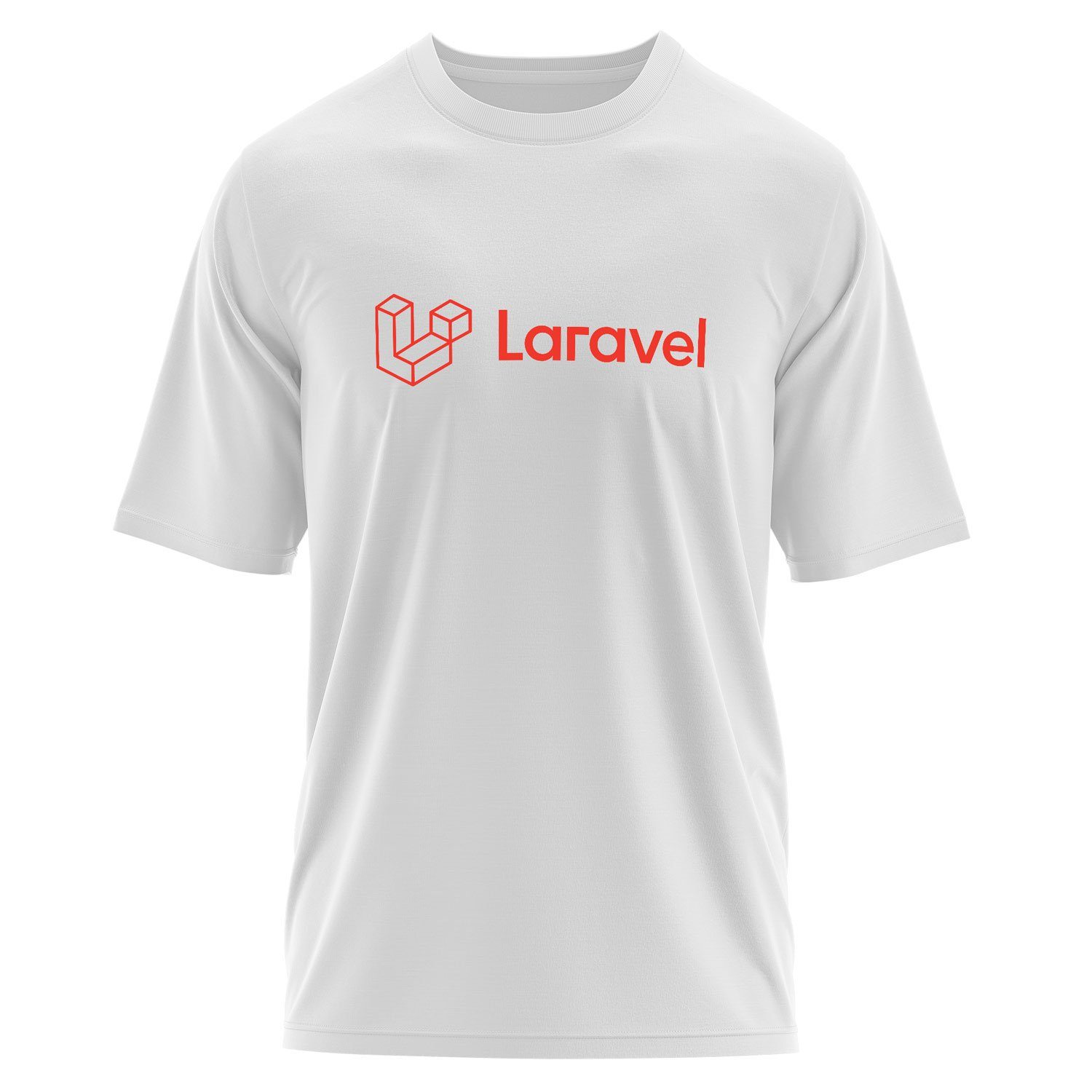 Laravel Oversize Tişört XL - Beyaz
