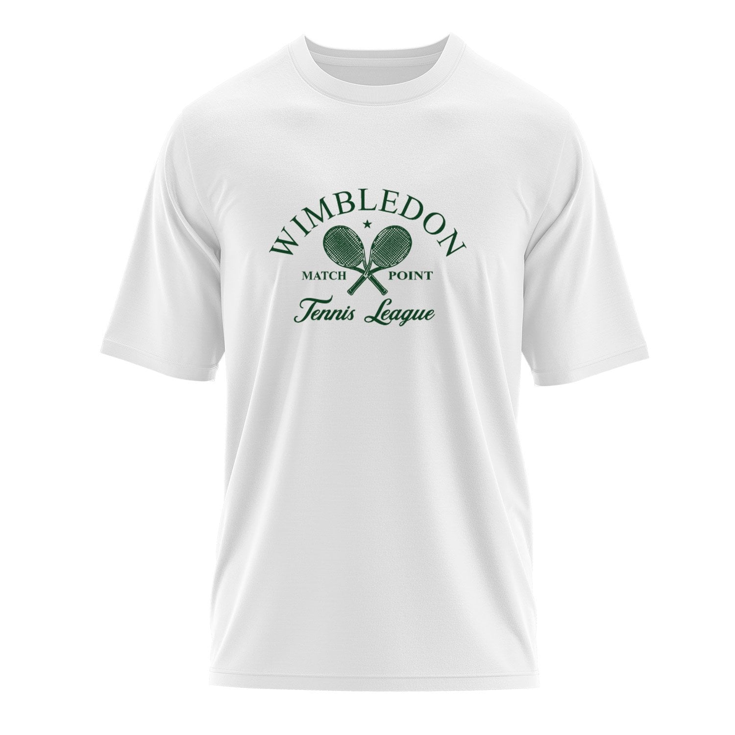 Wimbledon Match Point Oversize Tişört S - Beyaz