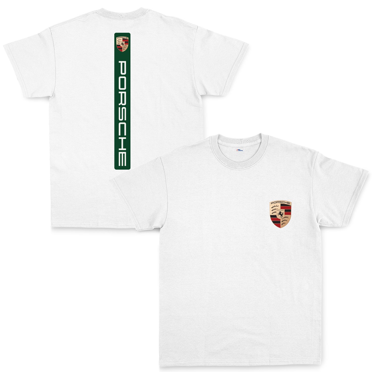 Porsche V Graphic Irish Green Tişört M - Beyaz