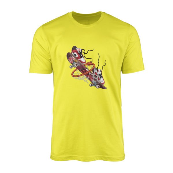Air Jordan Skateboard Tişört L - Sarı