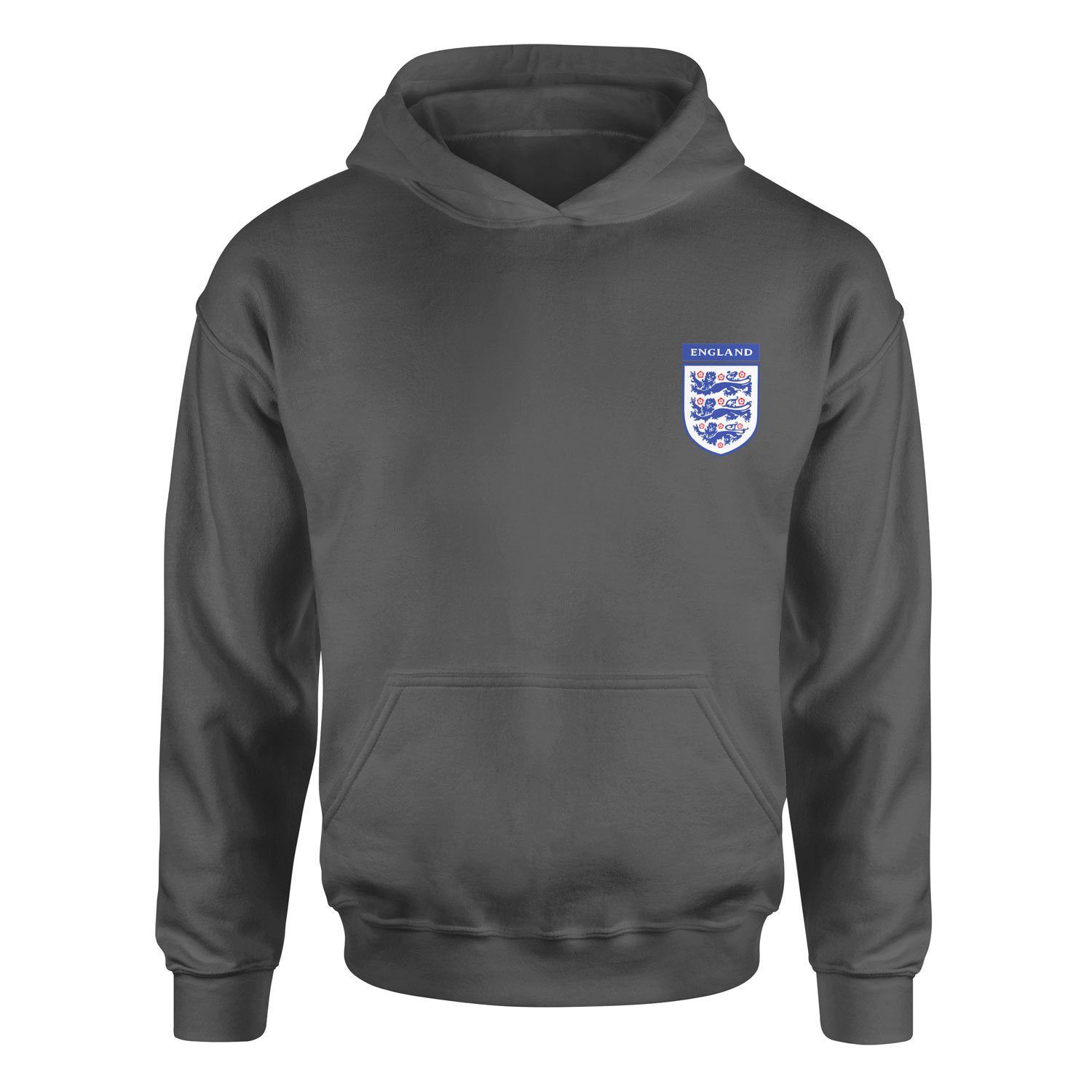 İngiltere Three Lions Hoodie L - Füme