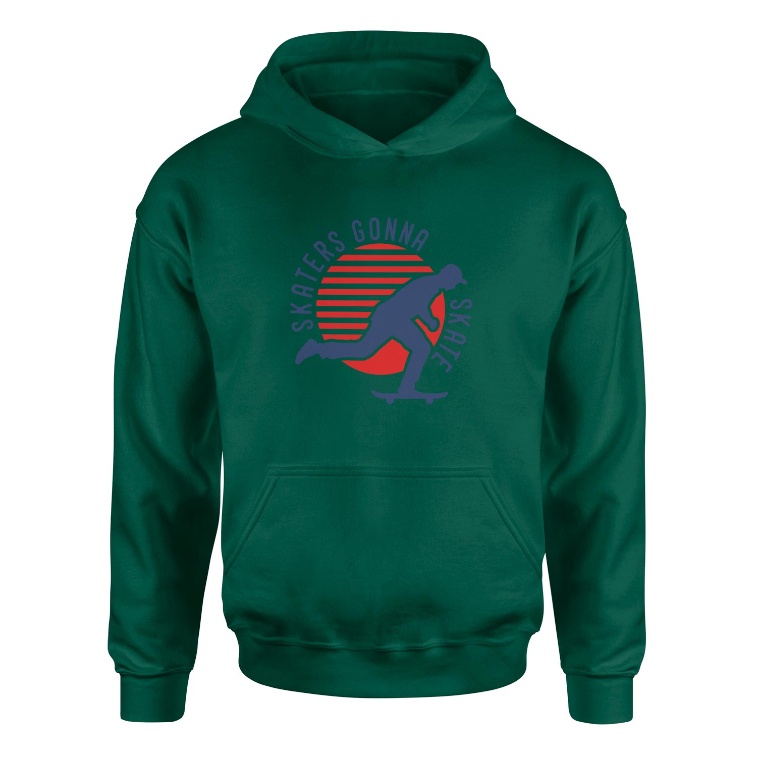 Skaters Gonna Skate Hoodie S - Nefti Yeşili