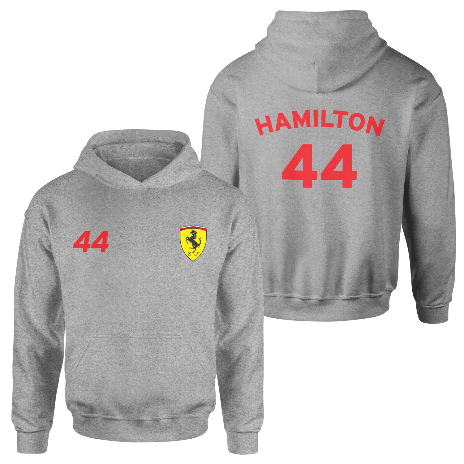 SF Lewis Hamilton 44 Hoodie S - Gri