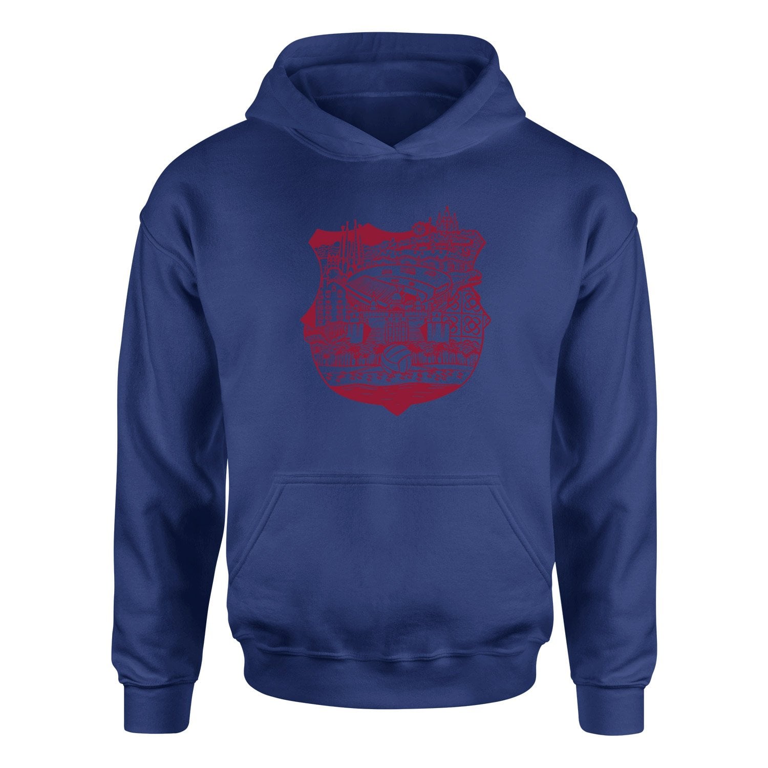 Barcelona City Hoodie S - İndigo Mavisi