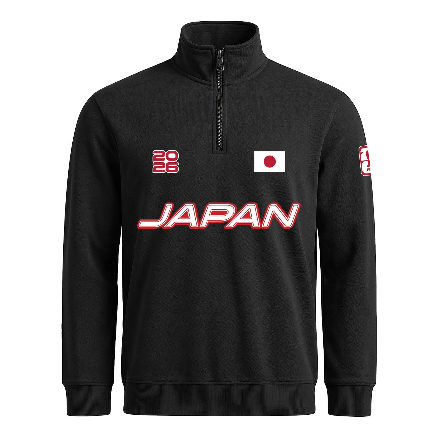 Japonya 2026 Yarım Fermuarlı Sweatshirt