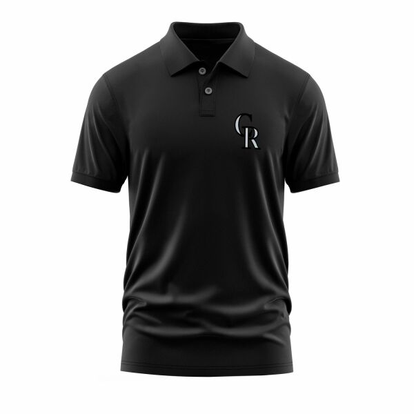 Colorado Rockies Polo Tişört S - Siyah