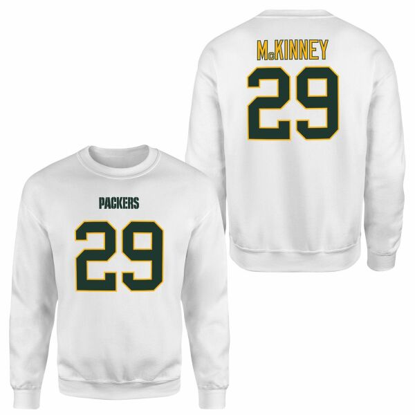 Xavier McKinney Green Bay Packers Sweatshirt XL - Beyaz