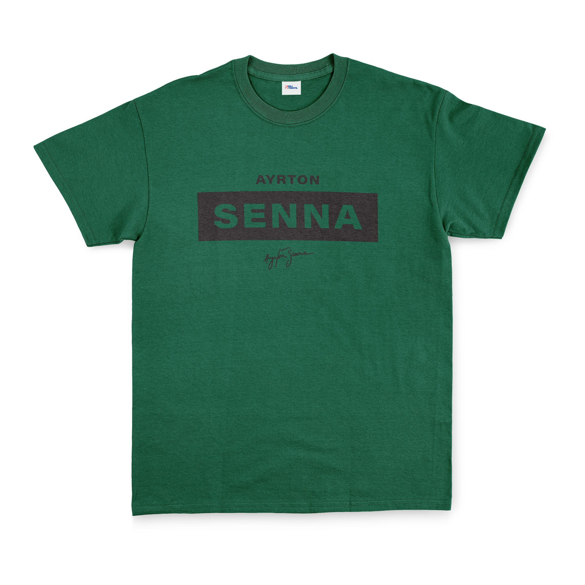 Ayrton Senna Tişört M - Nefti Yeşili