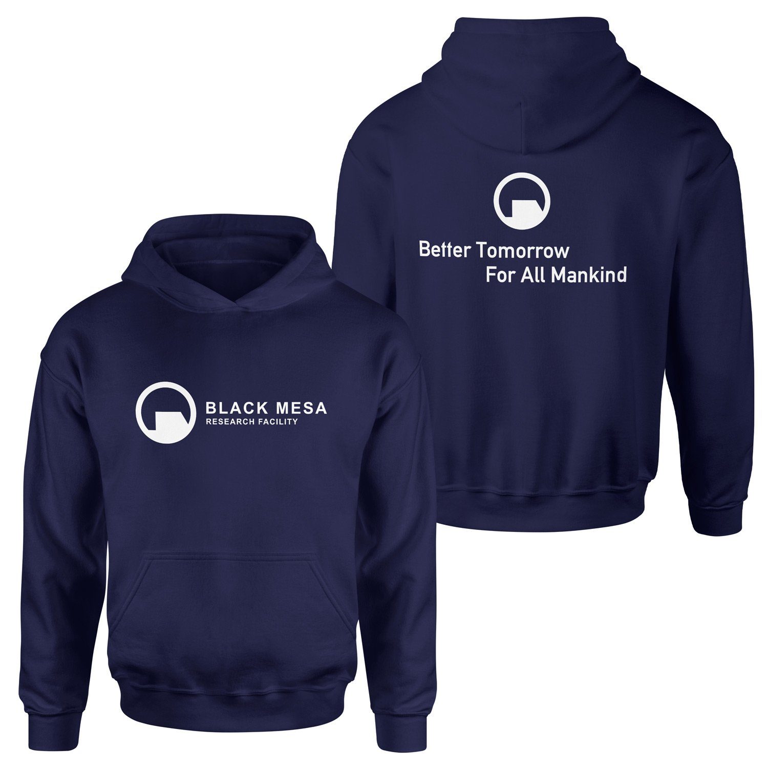 Black Mesa | Half-Life Hoodie S - İndigo Mavisi