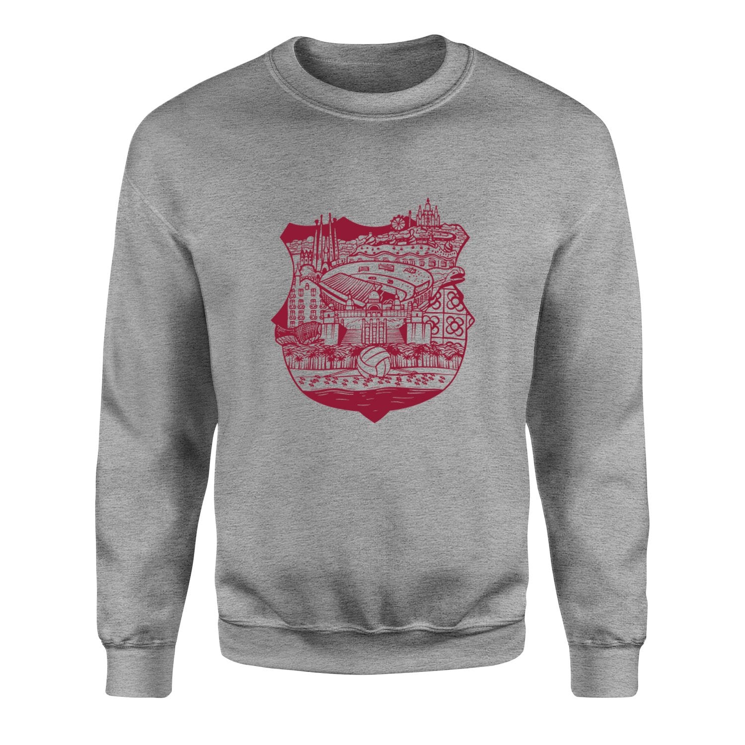 Barcelona City Sweatshirt XL - Gri