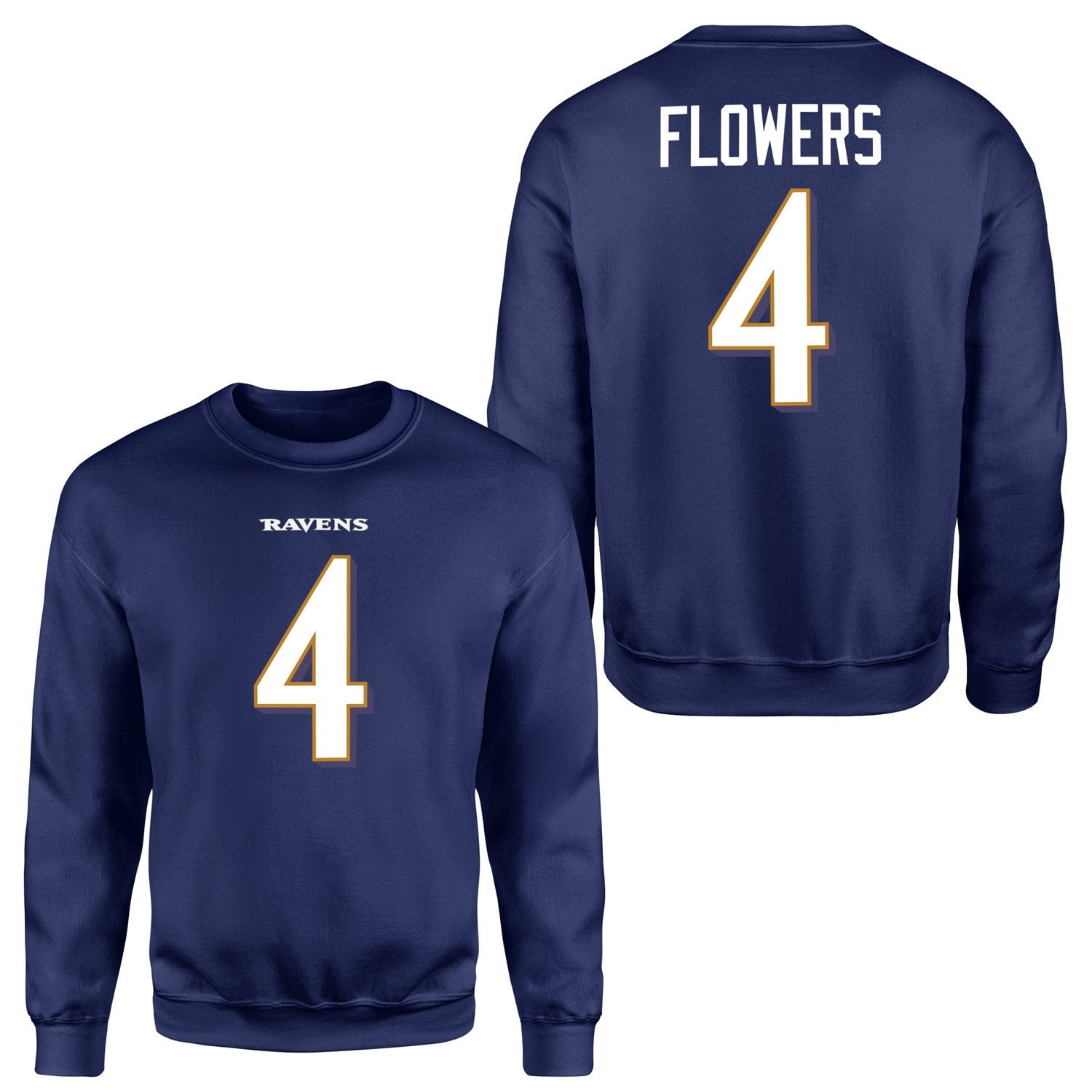 Zay Flowers Baltimore Ravens Sweatshirt M - Lacivert