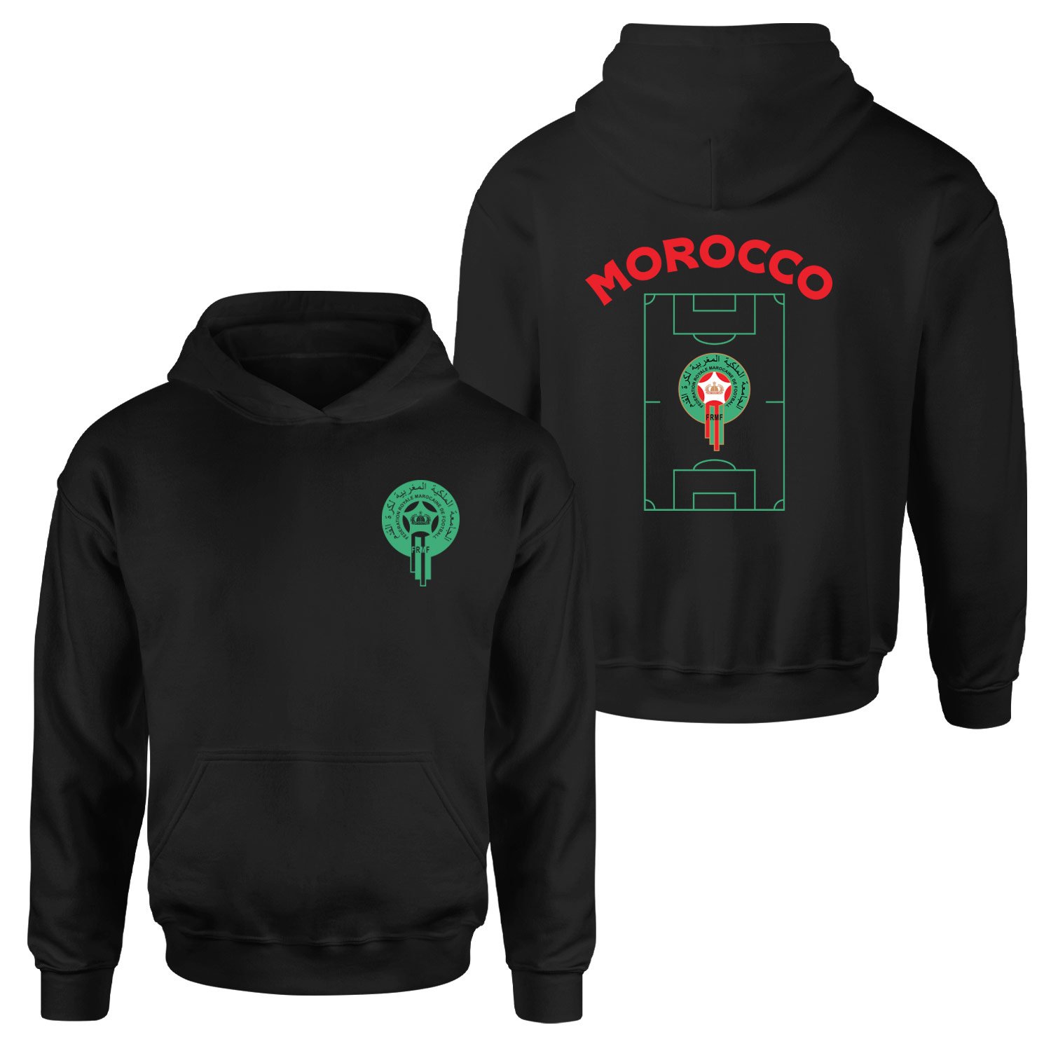 Fas Dünya Kupası 2026 Hoodie L - Siyah