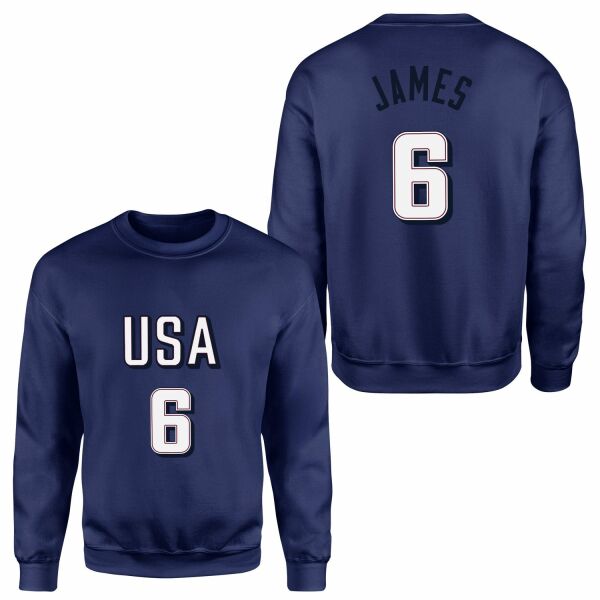 LeBron James Forma Sweatshirt M - İndigo Mavisi
