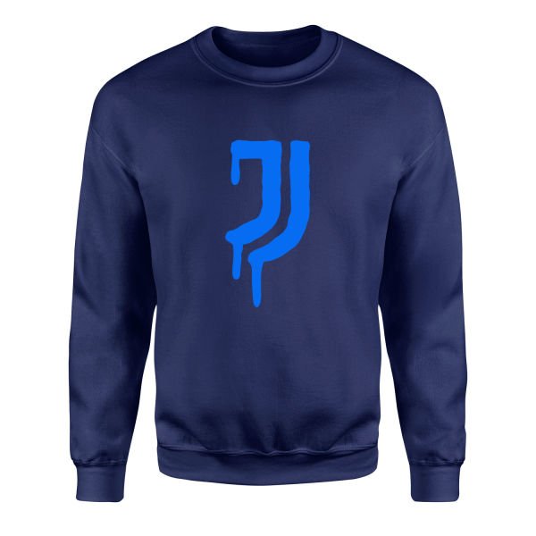 Juventus Acid Blue Sweatshirt M - İndigo Mavisi