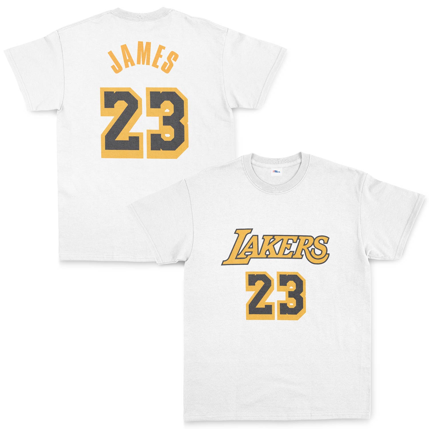 LeBron James 23 Lakers Black Tişört L - Beyaz
