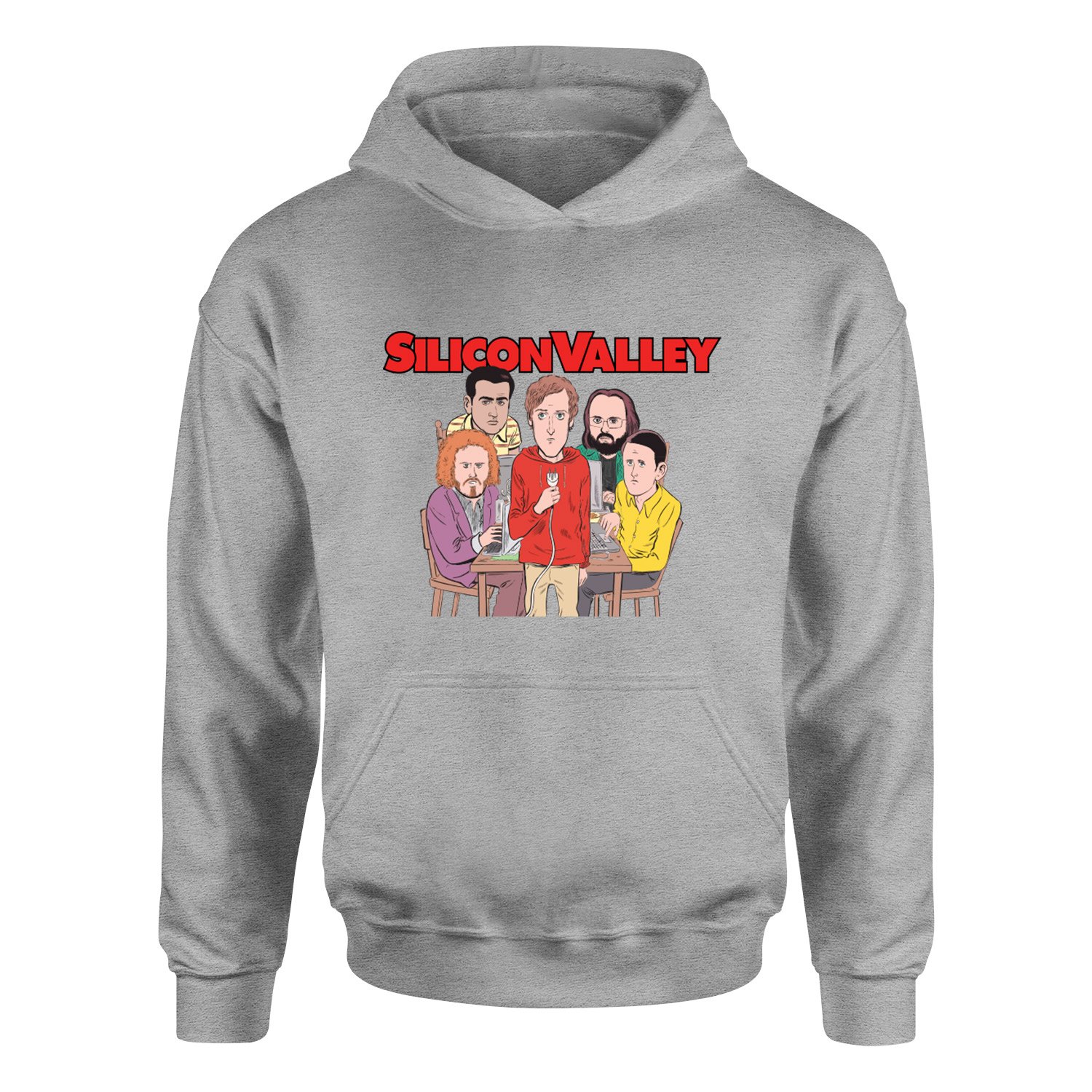 Silicon Valley Hoodie M - Gri