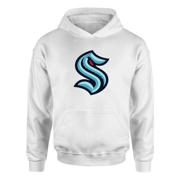 Seattle Kraken Shield Hoodie M - Beyaz